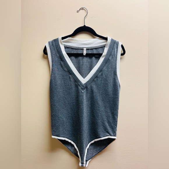 Free People Cozy Cool Girl Tank Bodysuit - Picture 3 of 5